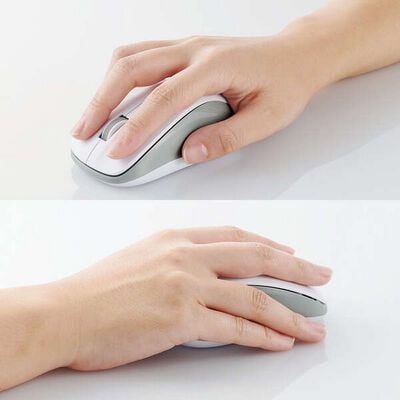 エレコム  M-BY11BRSKWH (抗菌 Bluetooth5.0 静音IRマウス Mサイズ ホワイト) 
