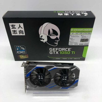 【郡山安積店】中古  玄人志向 GF-GTX1050Ti-E4GB/DF3 (4GB PCI-E) 5070001263 