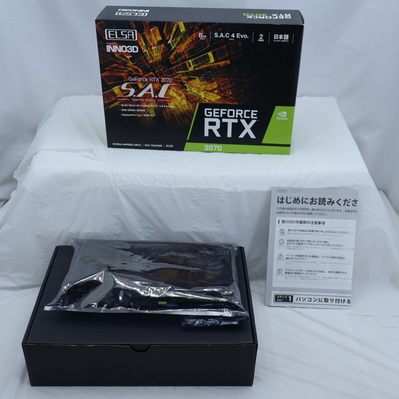 中古 ELSA GeForce RTX 3070 S.A.C（RTX3070 8GB） 3480042618