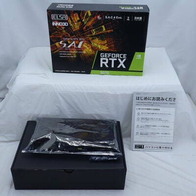【通販センター】中古  ELSA GeForce RTX 3070 S.A.C（RTX3070 8GB） 3480042618 