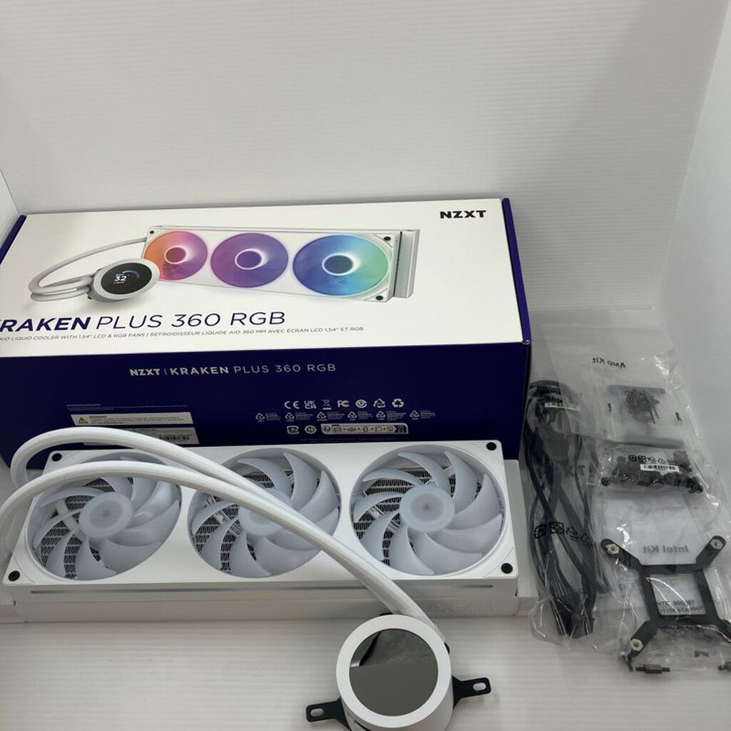 NZXT Kraken Plus 360 RGB v2 White【中古】 中古 NZXT RL-KR360-W2(KRAKEN PLUS 360 RGB WH 水) 3410014207