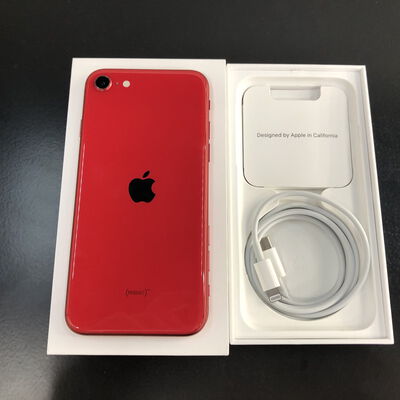 【福山ココローズ店】中古  【SIMロック解除済み】【SoftBank】Apple iPhoneSE 4.7インチ (第2世代/2020) 64GB (PRODUCT)RED MHGR3J/A 新パッケージ版 155759 