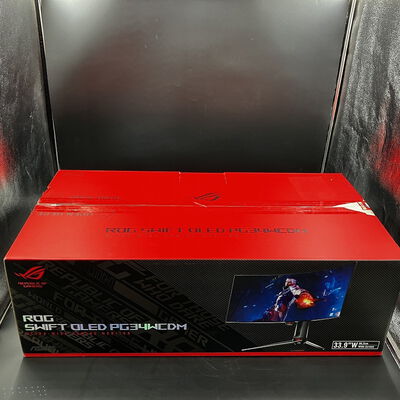 【大須店】中古  ASUS ROG Swift OLED PG34WCDM [33.94インチ Dark gray] UWQHD（3440x1440）240Hz 3480032486 