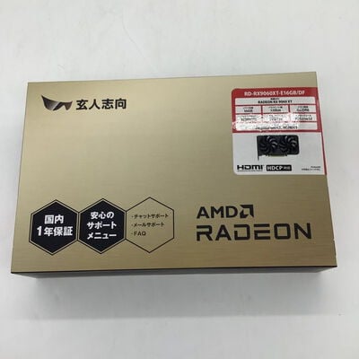 【堺七道店】中古  玄人志向 RD-RX9060XT-E16GB/DF (RX9060XT 16G) 179907 