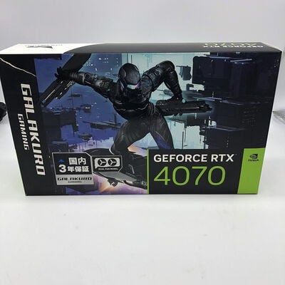 【宇都宮鶴田店】中古  玄人志向 GG-RTX4070-E12GB/DF (RTX4070 12GB) 3400008556 