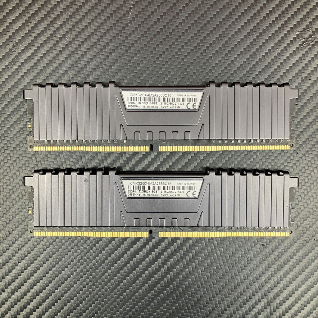 中古 32GB 2枚組(合計64GB) PC4-21300/DDR4-2666 デスクトップ用