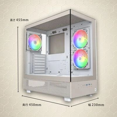 ドスパラセレクト  XR PASTEL BEIGE (ATX ガラス) 
