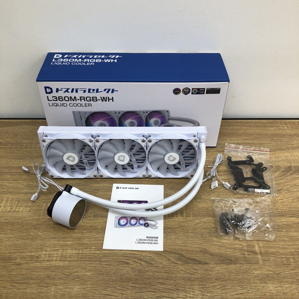 ドスパラセレクト L360M-RGB-BK 水冷クーラー L360M-RGB-BK (ブラック