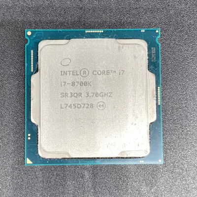 【宇都宮鶴田店】中古  INTEL Core i7 8700K (1151/3.70GHz/12M/C6/T12) 136197 