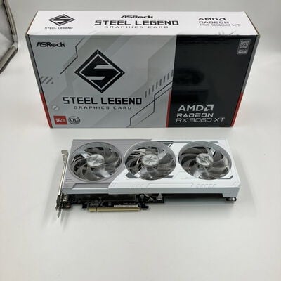 【なんば店】中古  ASRock RX9060XT SL 16GO(RX9060XT Steel Legend 16G) 179896 