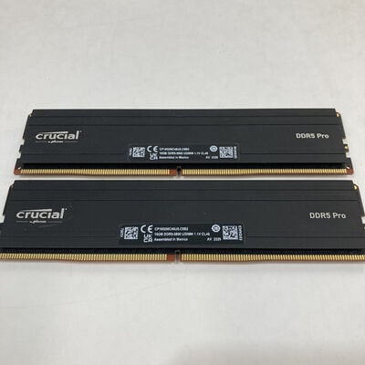 【神戸・三宮店】中古  16GB 2枚組(合計32GB) PC5-44800/DDR5-5600 デスクトップ用 190887 