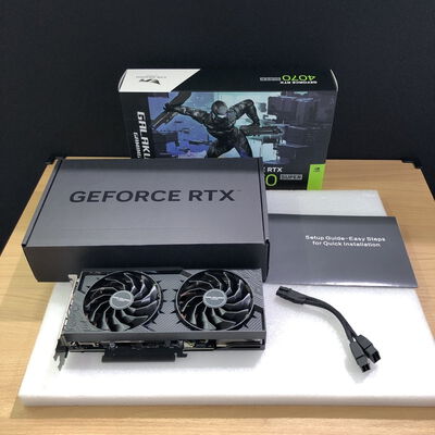 【甲府飯田店】中古  玄人志向 GG-RTX4070SP-E12GB/DF2(RTX4070 SUPER 12GB) 4720001637 