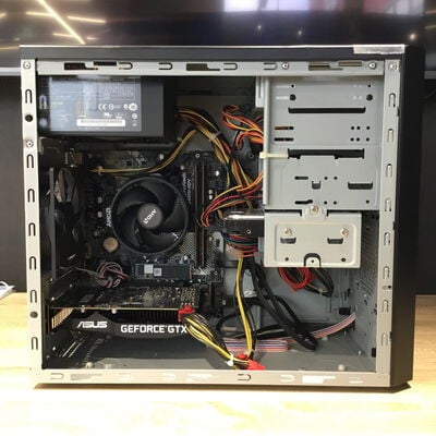 【松山環状枝松店】中古  Thirdwave Lightning AT5(Ryzen5 3500/16GB/SSD256GB＋HDD1TB/DVDマルチ/GTX1660super/W10H) 4560001205 