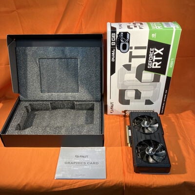 【なんば店】中古  【LHR版】Palit NE6306TS19P2-190AD V1 (RTX3060Ti Dual OC V1 8GB) 146436 