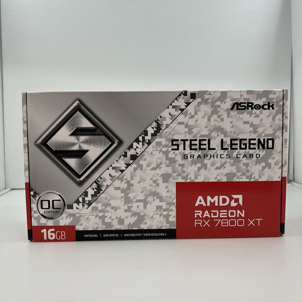中古 ASRock RX7800XT SL 16GO RX7800XT Steel Legend OC (RX7800XT
