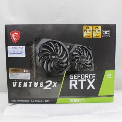 【通販センター】中古  MSI GeForce RTX 3060 Ti VENTUS 2X 8G OCV1 LHR（RTX3060Ti 8GB） 3480039776 