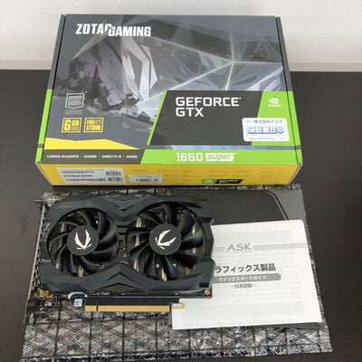 【長野稲里店】中古  ZOTAC GAMING GeForce GTX 1660 SUPER Twin Fan ZT-T16620F-10L（GTX1660SUPER 6GB） 3480039380 