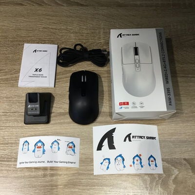 【松山環状枝松店】中古  ATTACK SHARK X6_Black Mouse(ワイヤレスゲーミングマウス) 4560001546 
