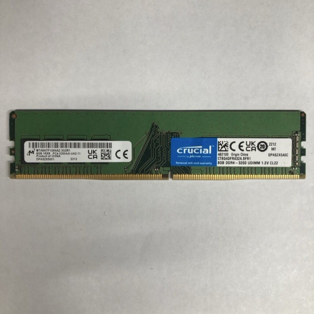 中古 Crucial PC4-25600 8GB デスクトップ用 3250005983 （319547