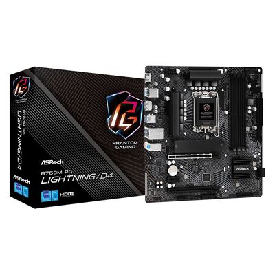 ASRock  B760M PG Lightning/D4 (B760 1700 MicroATX) 