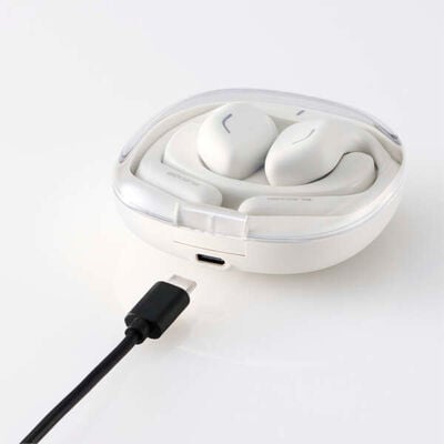 エレコム  LBT-OWS01WH (オープンイヤー型ワイヤレスヘッドホン スノーホワイト) 