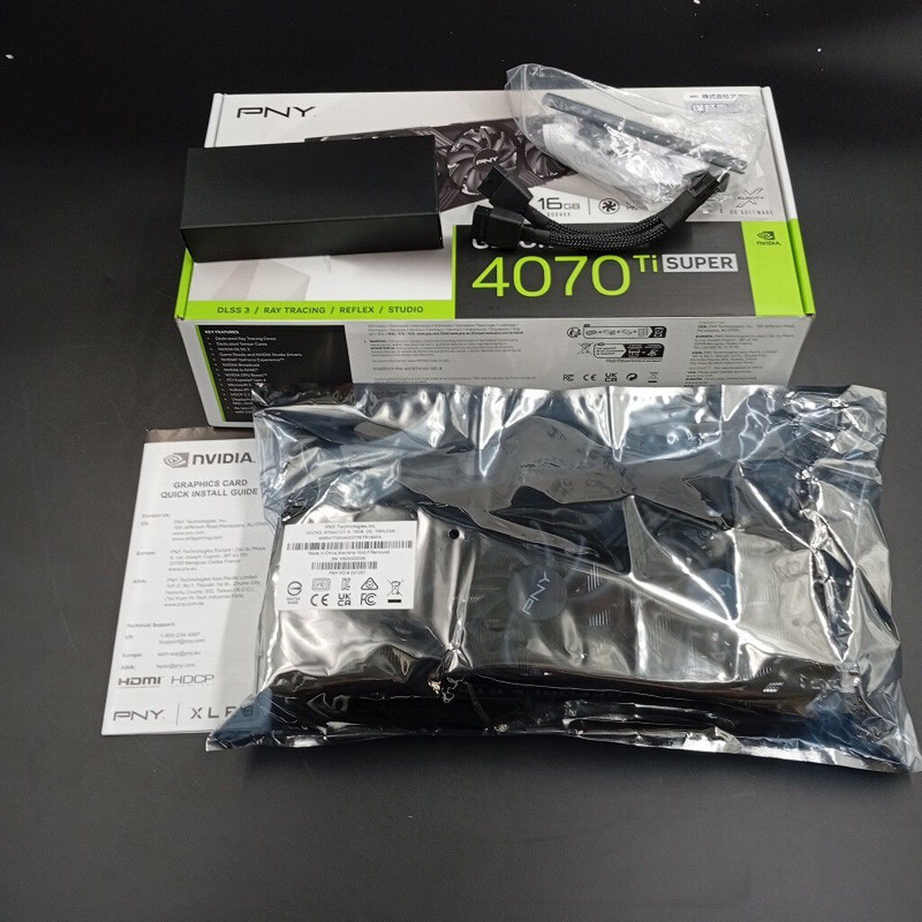 値下げ‼️deps セット未使用品 バラ売り不可 中古 PNY GeForce RTX 4070 Ti SUPER VERTO OC 16GB 3120022845