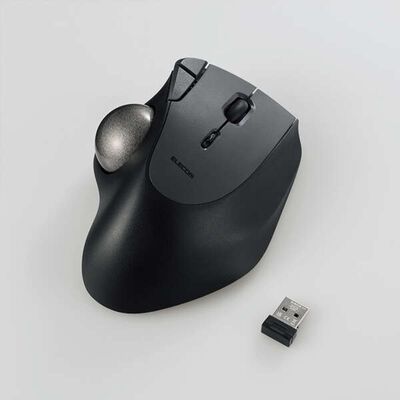 エレコム  M-IT10DRBK (2.4GHz無線トラックボール IST 5ボタン 人工ルビーモデル ブラック) 