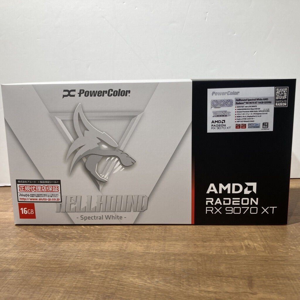 中古 PowerColor RX9070XT 16G-L/OC/WHITE (RX9070XT 16GB) 188993