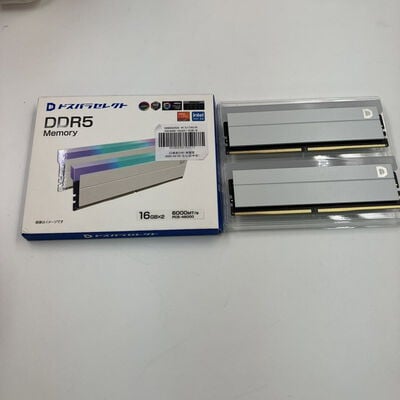 【なんば店】中古  ﾄﾞｽﾊﾟﾗｾﾚｸﾄ D5D6000-16G2A1-RGB-WH(DDR5-6000 16GBx2) 3280022529 