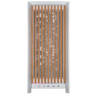 Corsair  FRAME 5000D WOOD RS White/Oak CC-9011354-WW (E-ATX ガラス ホワイト/オーク) 