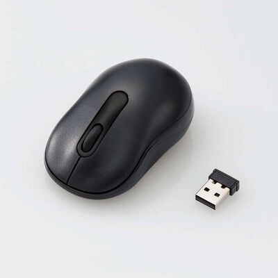 エレコム  M-DY10DRSKBK (抗菌 ワイヤレス静音光学式マウス 3ボタン/Sサイズ ブラック) 