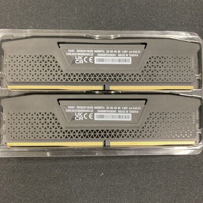 【大宮店】中古  VENGEANCE 32GB (2x16GB) DDR5 DRAM 6400MHz  1250006831 