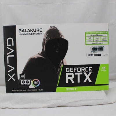 【通販センター】中古  玄人志向 GALAKURO GK-RTX3060Ti-E8GB/WHITE/LHR（RTX3060Ti 8GB） 3480039741 