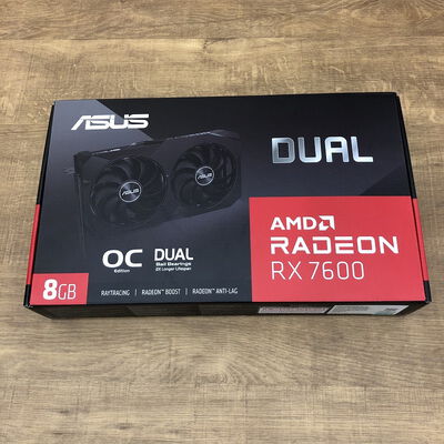 【宇都宮鶴田店】中古  ASUS DUAL-RX7600-O8G-V2 (RX7600 8G) 162744 