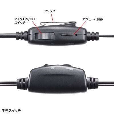 サンワサプライ  MM-HS408BK (4極対応ヘッドセット) 