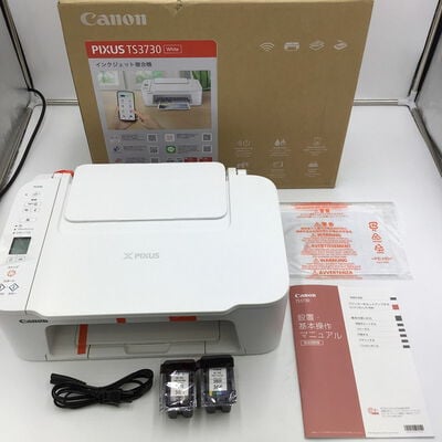 【白山FM松任店】中古  CANON PIXUS TS3730 WH 6671C021 (A4ｲﾝｸｼﾞｪｯﾄ 白) 4950001957 
