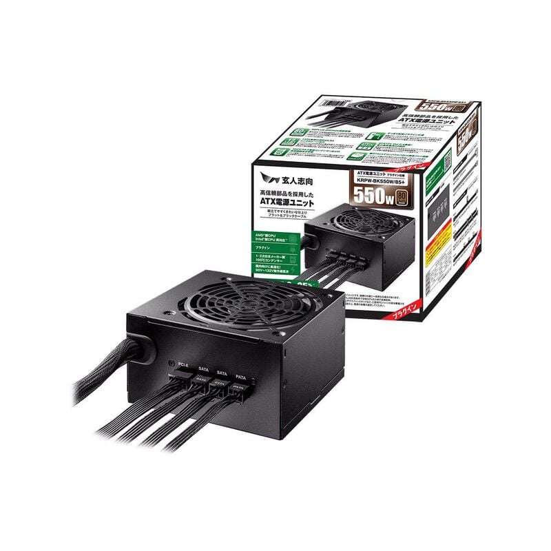 ※ゲンモパです KRPW-SN500W/85+ | 80PLUS BRONZE取得 ATX電源 500W | 玄人志向