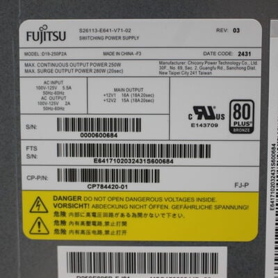 【通販センター】中古  Fujitsu ESPRIMO D7014/RX(Intel Core i5 13400/16GB DDR4 (PC4)/SSD1TB/DVDマルチ/オンボード/W11H64 MAR) 197006 