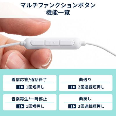 サンワサプライ  MM-HSTC05W USB Type-Cイヤホンマイク（ホワイト） 