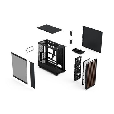 Fractal Design  North XL RC Charcoal Black TG Dark FD-C-NOR1X-05 (mini-ITX ガラス ブラック) 