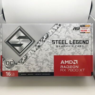 【佐賀南部バイパス店】中古  ASRock RX7800XT SL 16GO RX7800XT Steel Legend OC (RX7800XT 16GB) 162734 