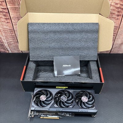 【富士青葉店】中古  ASRock RX9070XT SLD 16G Steel Legend Dark 16GB (RX9070XT 16G) 176936 