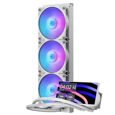CoolerMaster  MasterLiquid Core LCD 6" 360 White ARGB MLW-D36M-A24PA-LW (360mm ARGB ホワイト) 