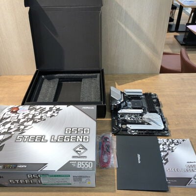 【姫路店】中古  ASRock B550 Steel Legend (B550 AM4 ATX DDR4) 142936 