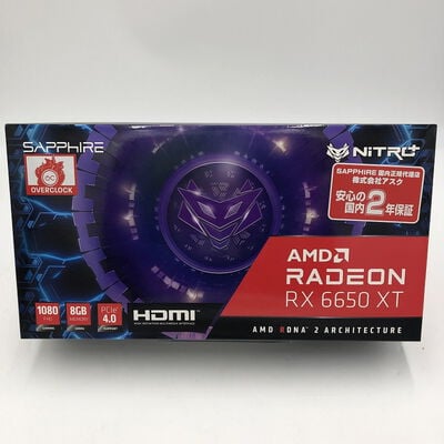 【盛岡都南店】中古  SAPPHIRE NITRO+ AMD RADEON RX6650XT GAMING OC 8GB GDDR6 4580001843 