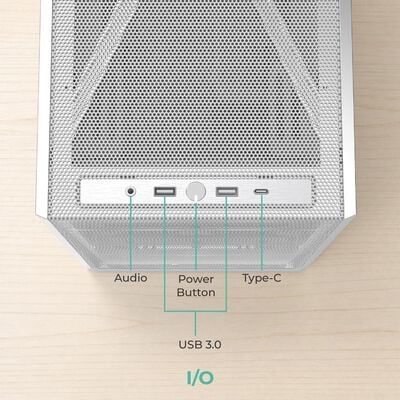 MONTECH  TEN White (MicroATX ホワイト) 