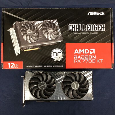 【川崎店】中古  ASRock RX7700XT CL 12GO RX7700XT Challenger OC (RX7700XT 12G) 162739 