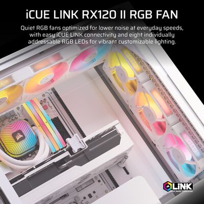 Corsair  iCUE LINK RX120 II RGB Fan Expansion White CO-9051058-WW (ホワイト) 