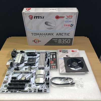 【甲府飯田店】中古  MSI B350 TOMAHAWK ARCTIC (B350 AM4 ATX DDR4) 4720001657 