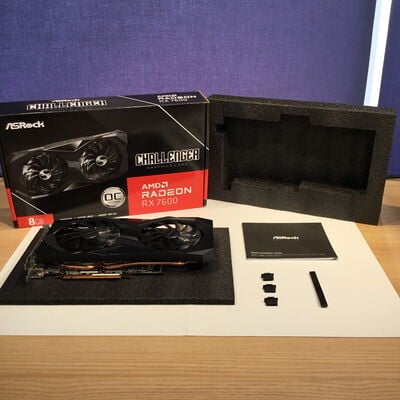 【松山環状枝松店】中古  ASRock RX7600 CL 8GO RX7600 Challenger 8G OC (RX7600 8G) 162749 